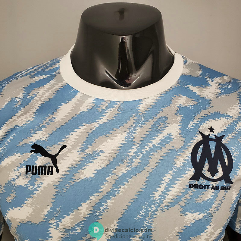 Maglia Authentic Olympique Marseille Tracksuit Blue 2021/2022