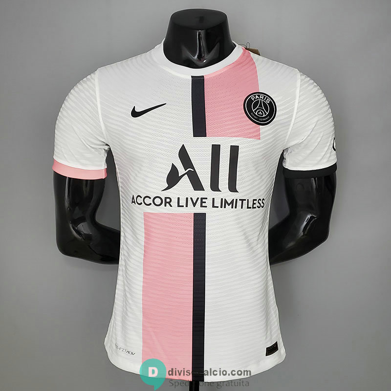 Maglia Authentic PSG Pink White 2021/2022