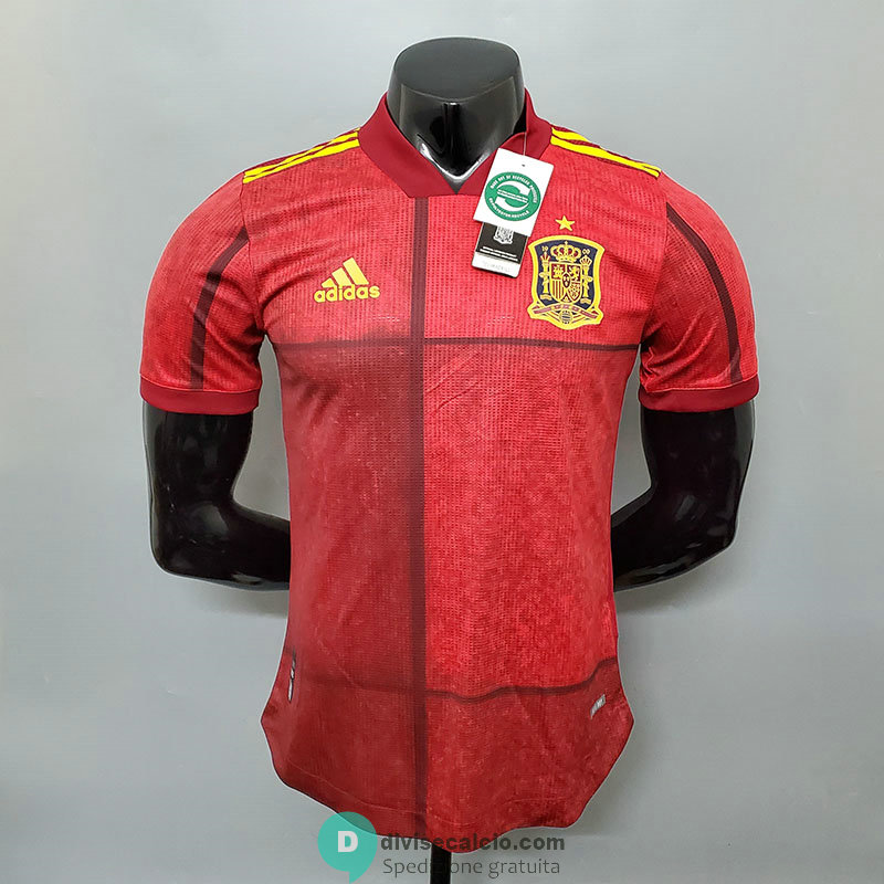 Maglia Authentic Spagna Gara Home EURO 2020