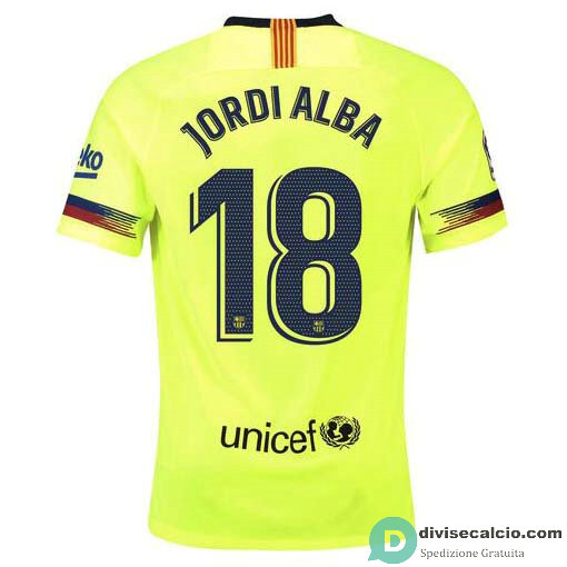 Maglia Barcelona Gara Away 18#JORDI ALBA 2018-2019