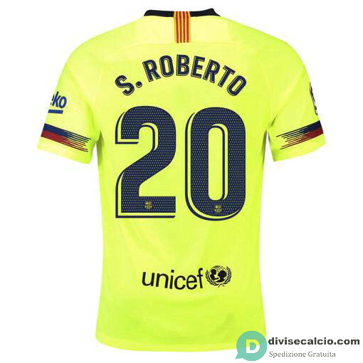 Maglia Barcelona Gara Away 20#S.ROBERTO 2018-2019