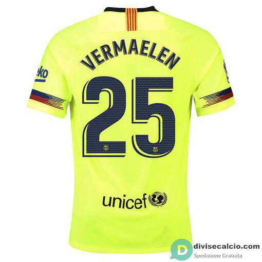 Maglia Barcelona Gara Away 25#VERMAELEN 2018-2019