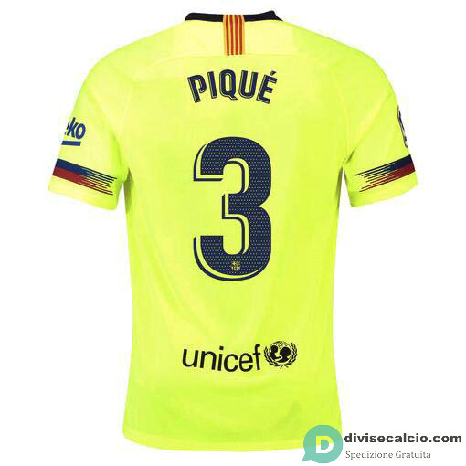 Maglia Barcelona Gara Away 3#PIQUE 2018-2019