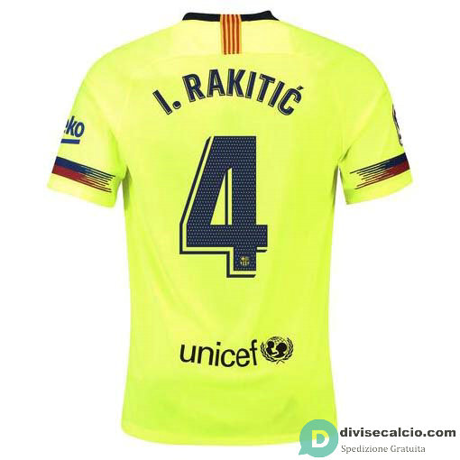 Maglia Barcelona Gara Away 4#I.RAKITIC 2018-2019