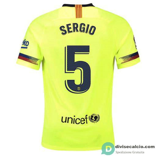 Maglia Barcelona Gara Away 5#SERGIO 2018-2019