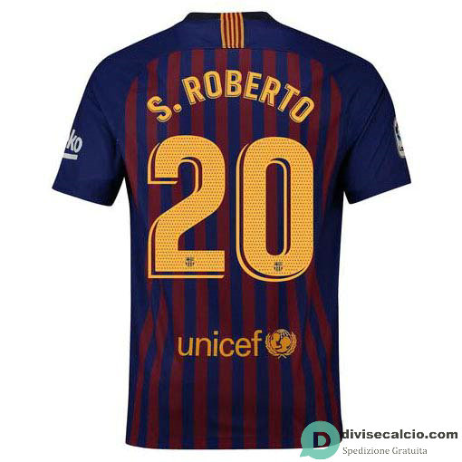 Maglia Barcelona Gara Home 20#S.ROBERTO 2018-2019