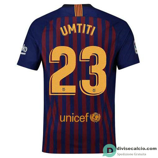 Maglia Barcelona Gara Home 23#UMTITI 2018-2019