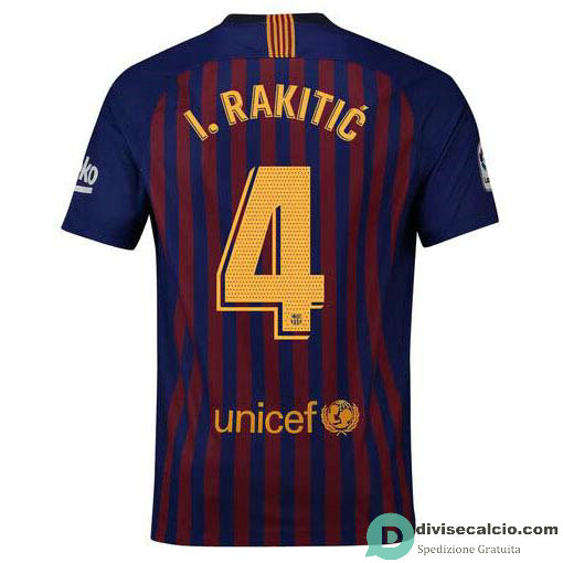 Maglia Barcelona Gara Home 4#I.RAKITIC 2018-2019