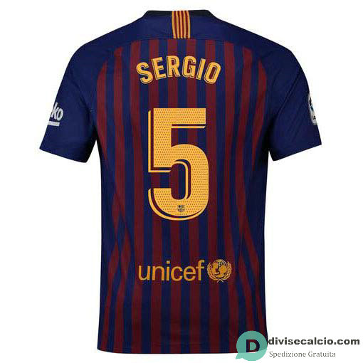 Maglia Barcelona Gara Home 5#SERGIO 2018-2019