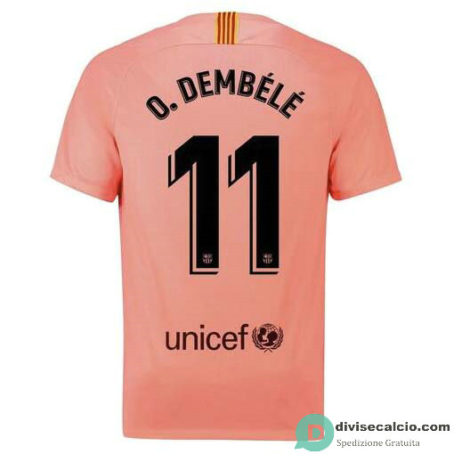 Maglia Barcelona Gara Third 11#O.DEMBELE 2018-2019