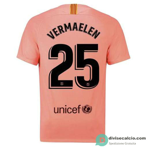 Maglia Barcelona Gara Third 25#VERMAELEN 2018-2019