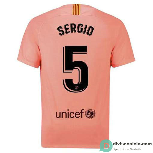 Maglia Barcelona Gara Third 5#SERGIO 2018-2019