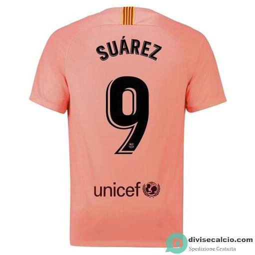 Maglia Barcelona Gara Third 9#SUAREZ 2018-2019