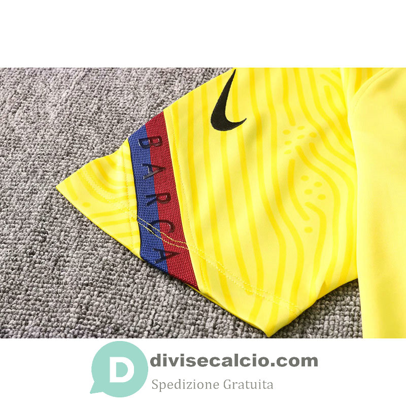 Maglia Barcelona Polo Yellow 2020/2021