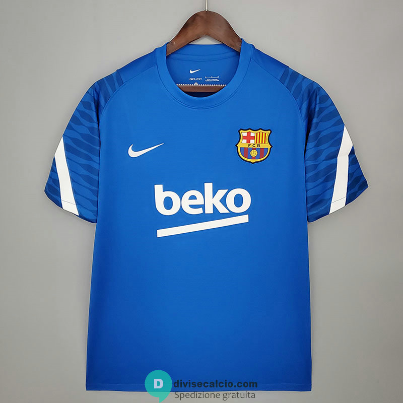 Maglia Barcelona Training Blue II 2021/2022