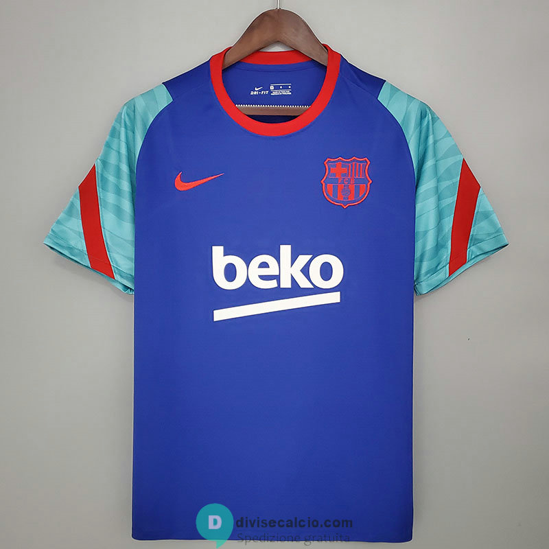 Maglia Barcelona Training Blue Red Green 2021/2022