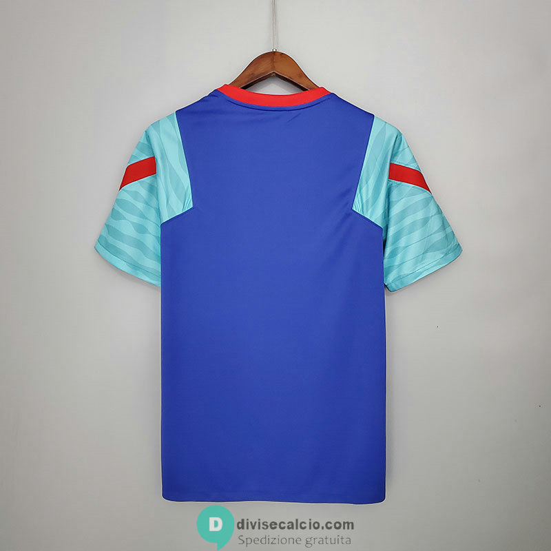 Maglia Barcelona Training Blue Red Green 2021/2022