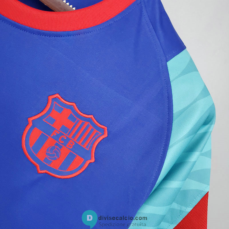 Maglia Barcelona Training Blue Red Green 2021/2022