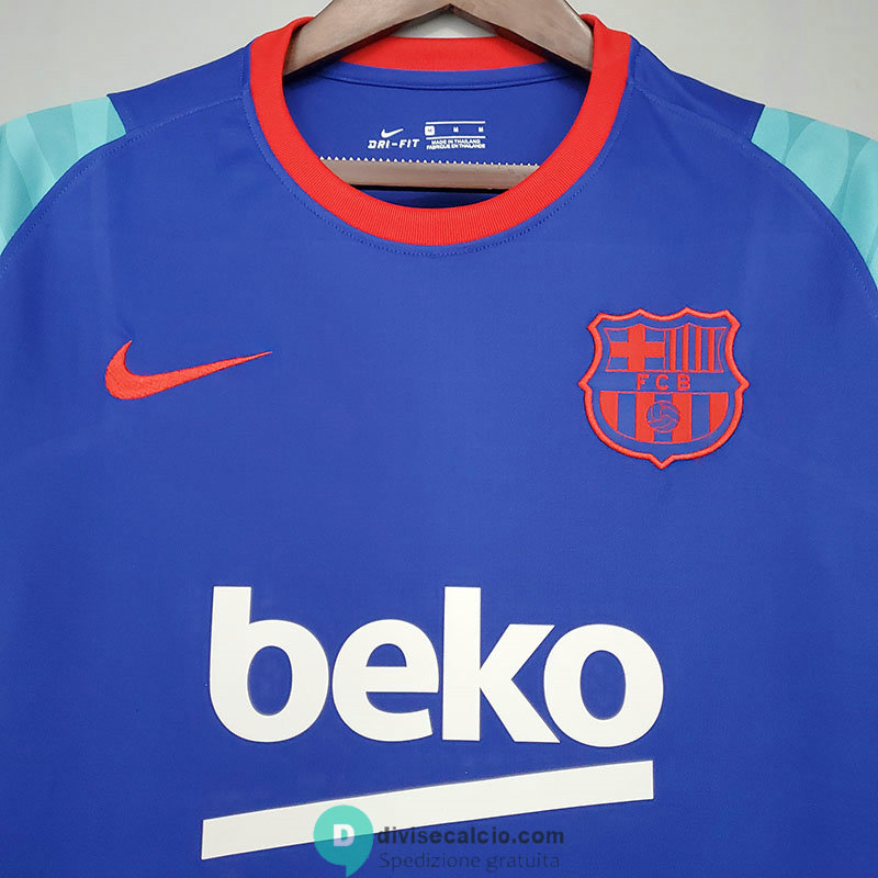 Maglia Barcelona Training Blue Red Green 2021/2022