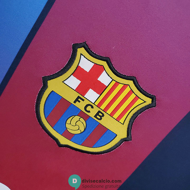 Maglia Barcelona Training Blue Red II 2021/2022