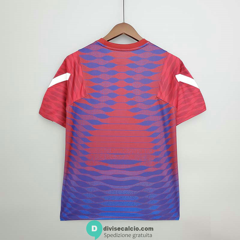 Maglia Barcelona Training Blue Red IV 2021/2022