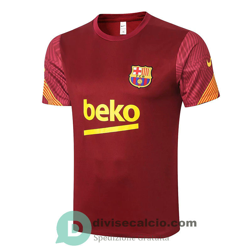 Maglia Barcelona Training Burgundy 2020/2021