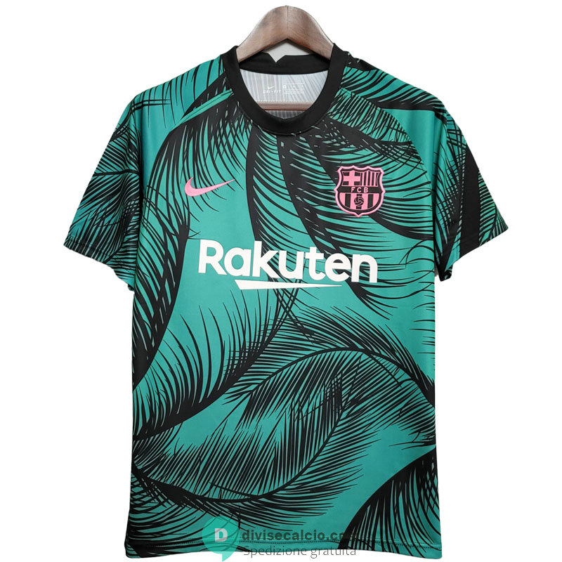 Maglia Barcelona Training Green Black 2020/2021