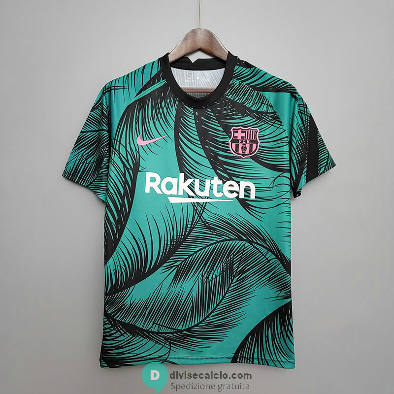 Maglia Barcelona Training Green Black 2020/2021