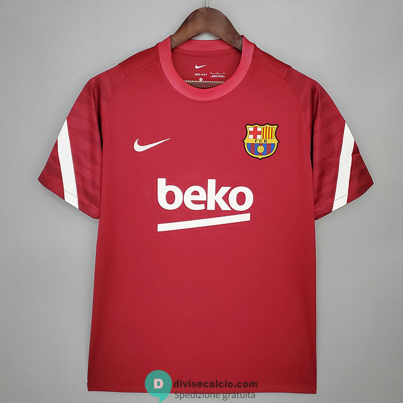 Maglia Barcelona Training Red II 2021/2022