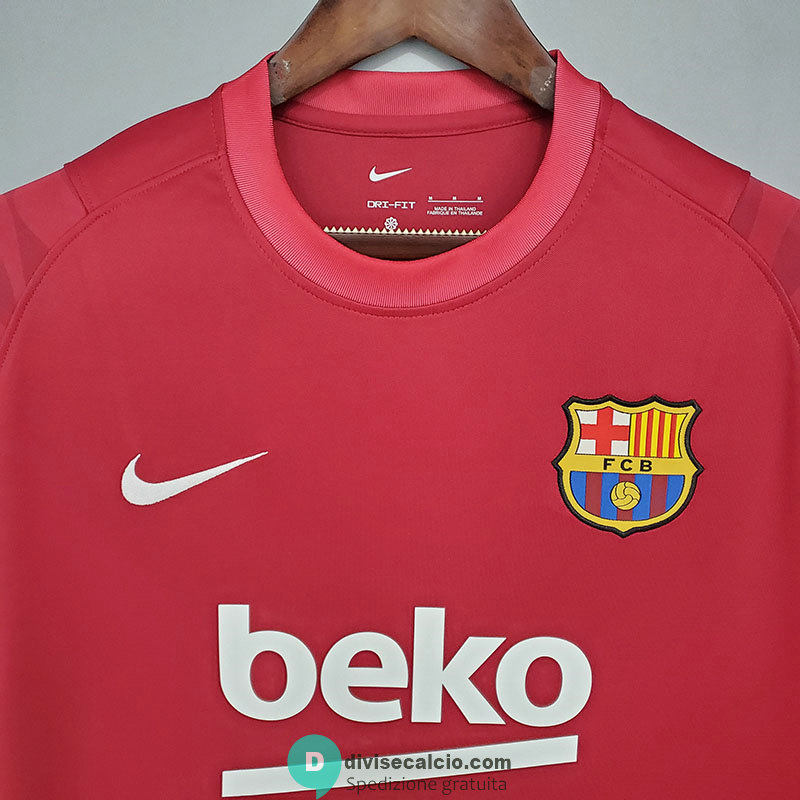 Maglia Barcelona Training Red II 2021/2022