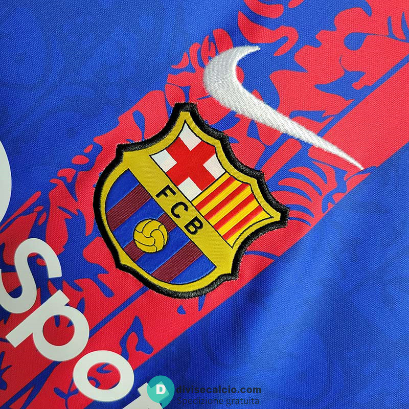 Maglia Barcelona Training Suit Blue I 2023/2024