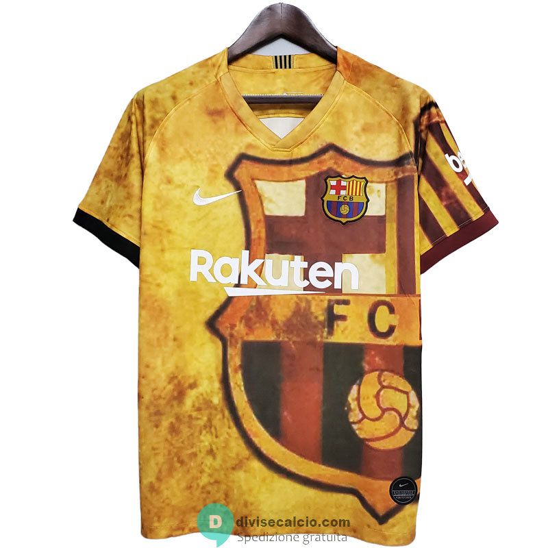 Maglia Barcelona Training Suit Yellow 2020/2021