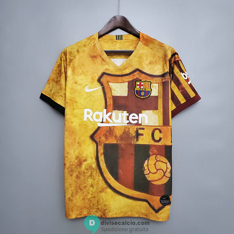 Maglia Barcelona Training Suit Yellow 2020/2021