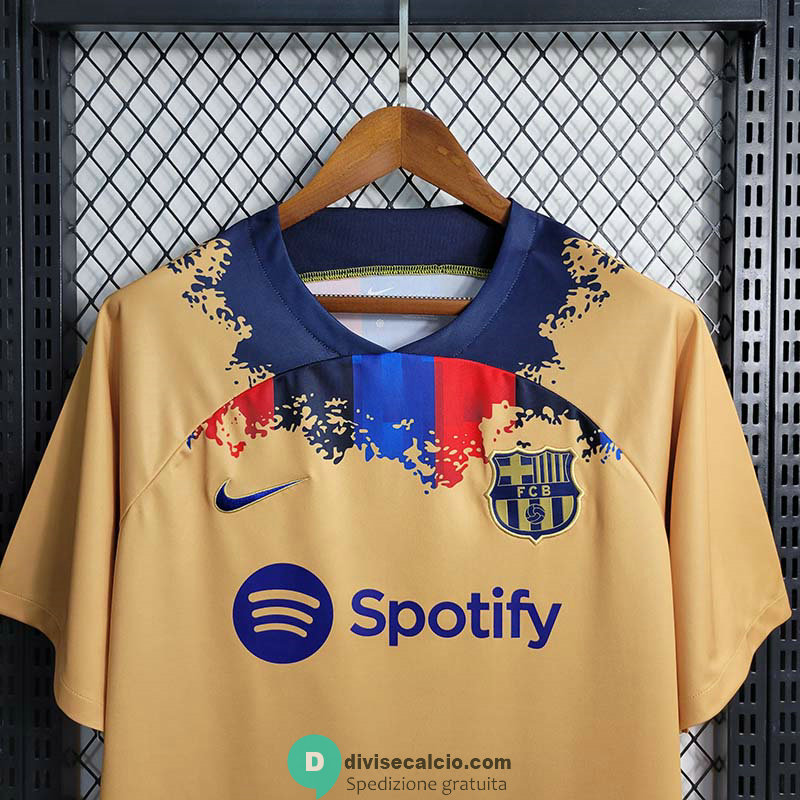 Maglia Barcelona Training Suit Yellow I 2023/2024