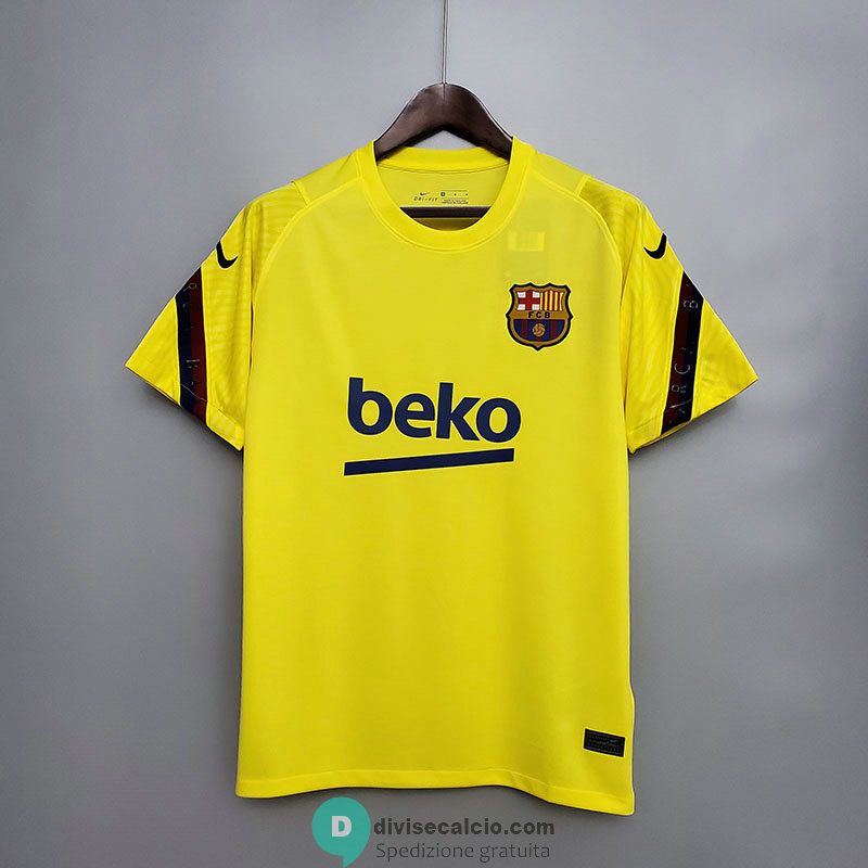 Maglia Barcelona Training Yellow 2020/2021