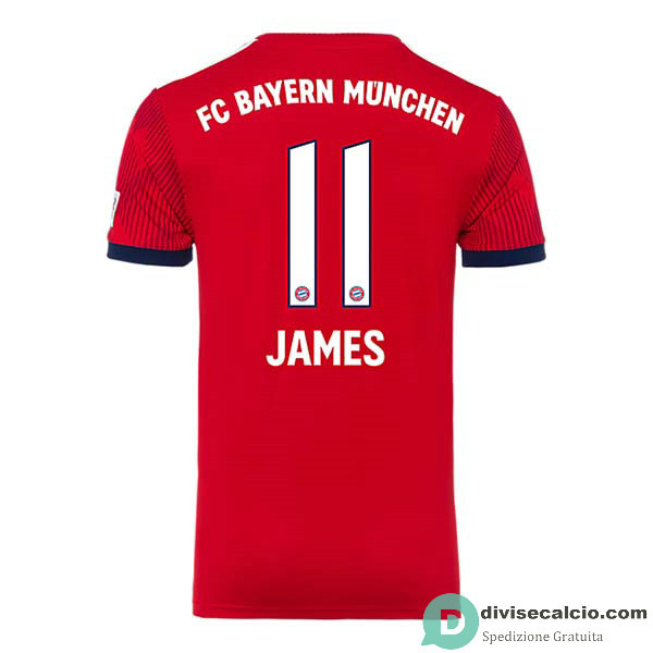 Maglia Bayern Munich Gara Home 11#JAMES 2018-2019