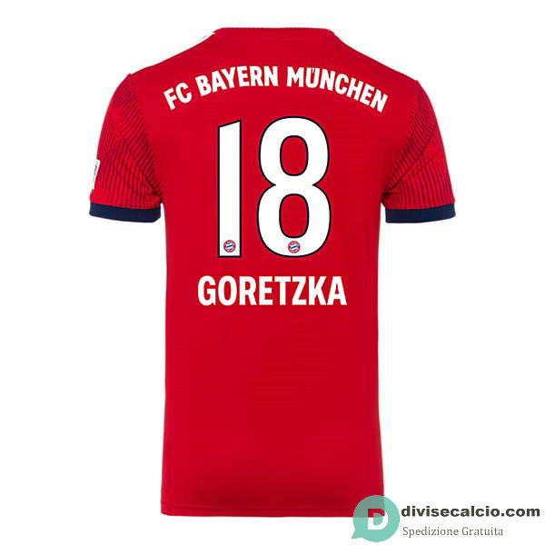 Maglia Bayern Munich Gara Home 18#GORETZKA 2018-2019