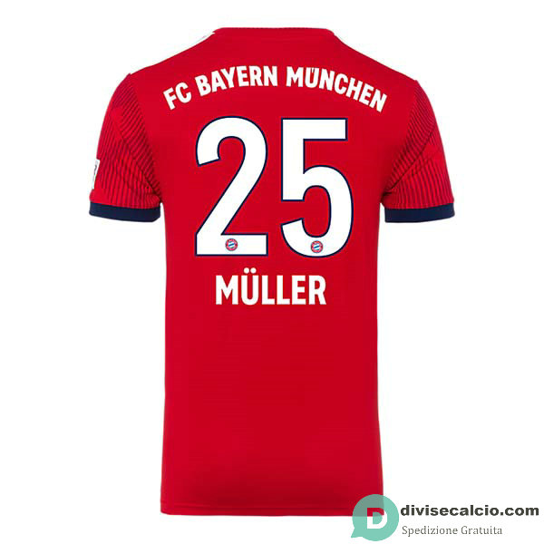 Maglia Bayern Munich Gara Home 25#MULLER 2018-2019