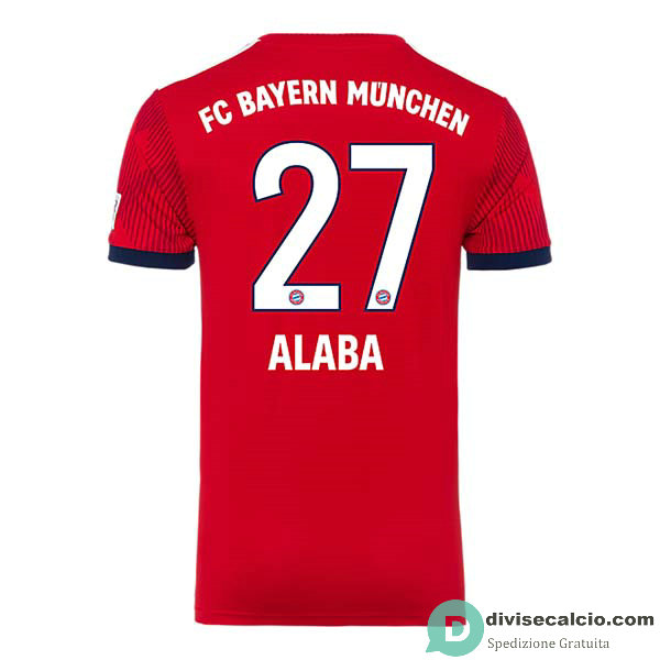 Maglia Bayern Munich Gara Home 27#ALABA 2018-2019