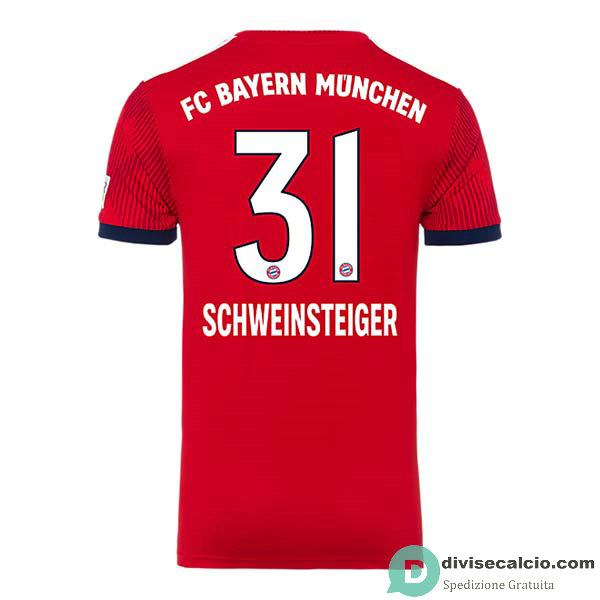 Maglia Bayern Munich Gara Home 31#SCHWEINSTEIGER 2018-2019