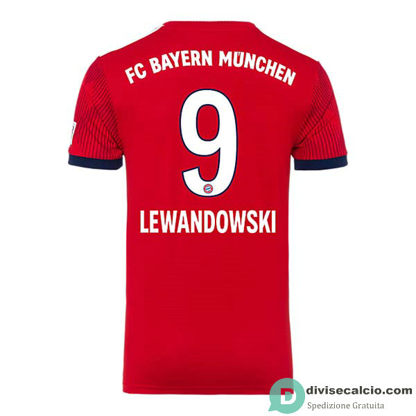 Maglia Bayern Munich Gara Home 9#LEWANDOWSKI 2018-2019