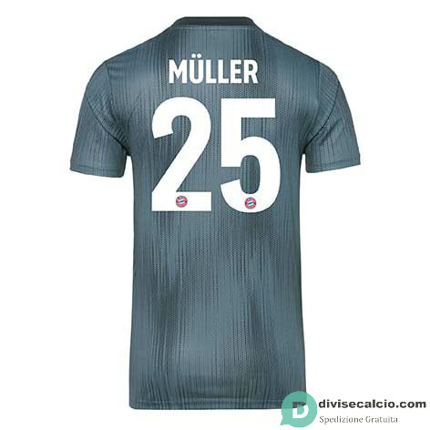 Maglia Bayern Munich Gara Third 25#MULLER 2018-2019