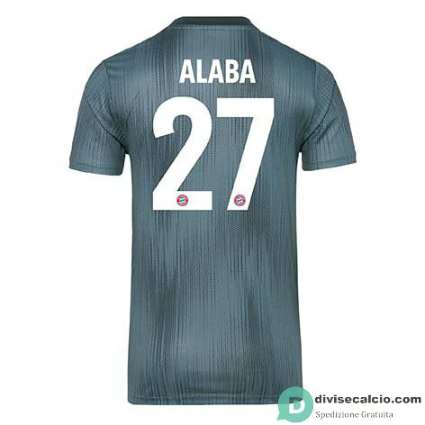 Maglia Bayern Munich Gara Third 27#ALABA 2018-2019