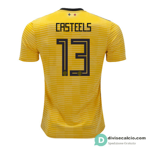 Maglia Belgio Gara Away 13#CASTEELS 2018