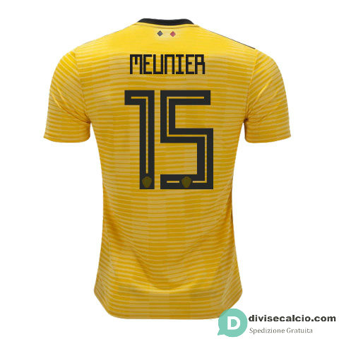 Maglia Belgio Gara Away 15#MEUNIER 2018