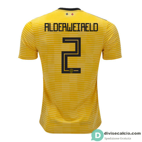 Maglia Belgio Gara Away 2#ALDERWEIRELD 2018