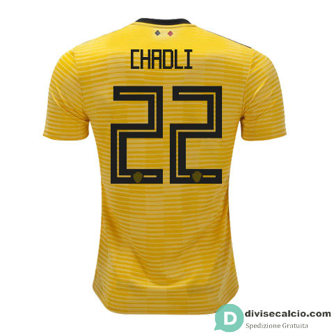 Maglia Belgio Gara Away 22#CHADLI 2018