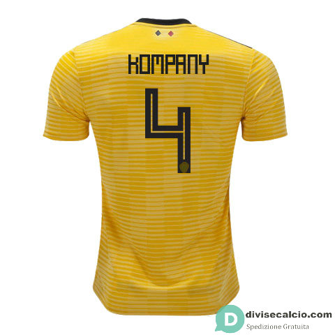 Maglia Belgio Gara Away 4#KOMPANY 2018