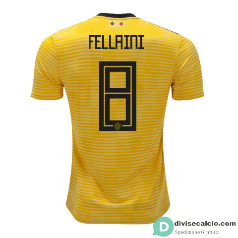 Maglia Belgio Gara Away 8#FELLAINI 2018