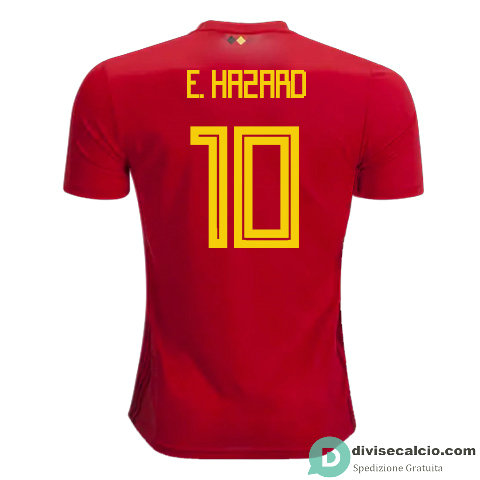 Maglia Belgio Gara Home 10#E.HAZARD 2018